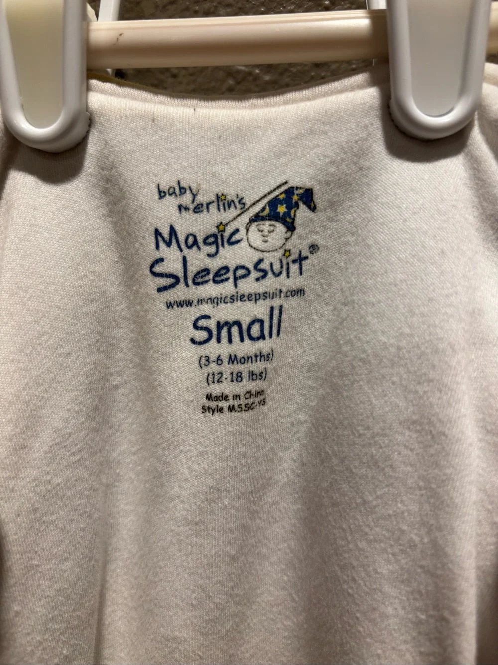 Magic Sleepsuit Baby One-Piece Sleep Sack in Pale Yellow - Small